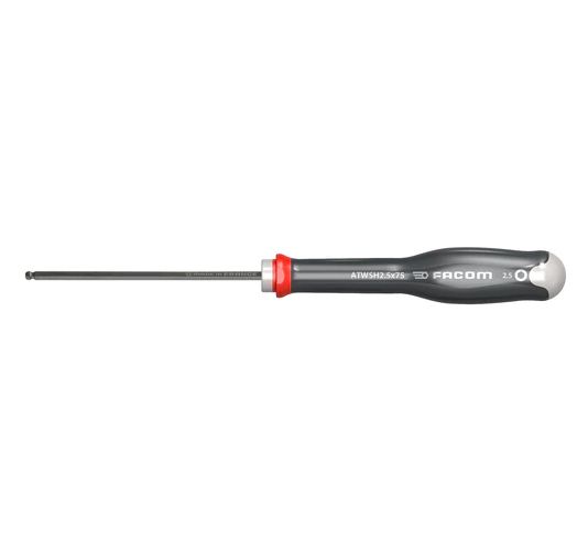 Facom Hexagon  Screwdriver, 2.5 mm Tip, 75 mm Blade, 169 mm Overall