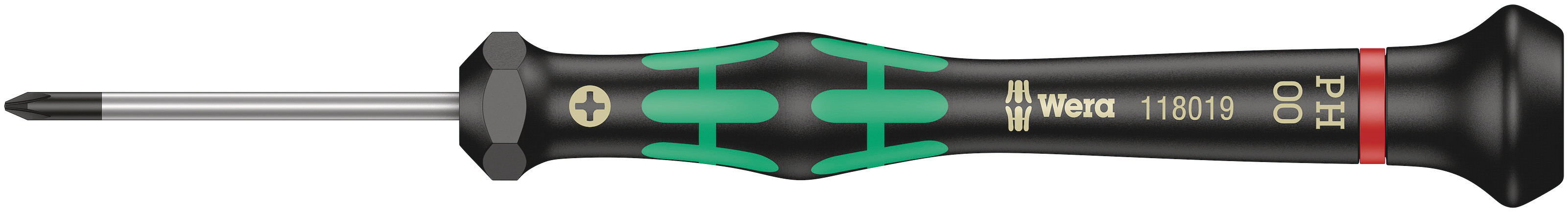 Wera Phillips Precision Screwdriver, PH00 Tip, 40 mm Blade, 137 mm Overall