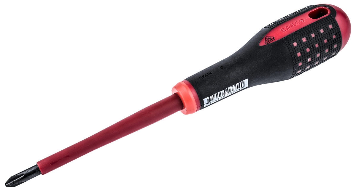Bahco Phillips  Screwdriver, PH2 Tip, 100 mm Blade, VDE/1000V, 222 mm Overall