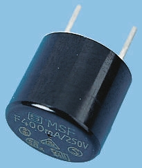 Schurter PC Board Non Resettable Fuse, Radial 400mA, 250V ac