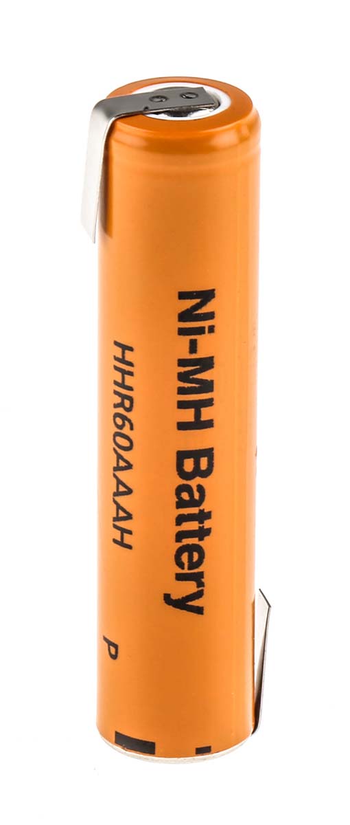 Panasonic NiMH Rechargeable AAA Battery, 550mAh, 1.2V