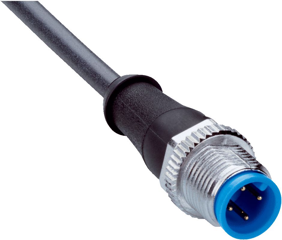 SICK Male 4 way M12 to Free End Sensor Actuator Cable, 15 m