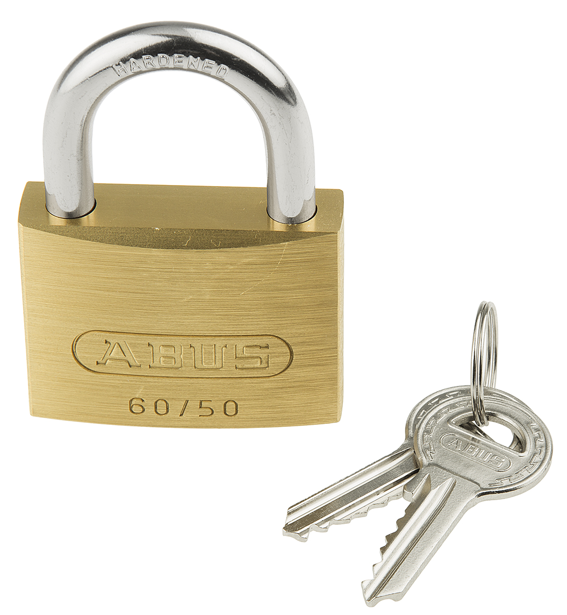 ABUS Key Weatherproof Brass, Steel Padlock, Keyed Alike, 8mm Shackle, 50mm Body