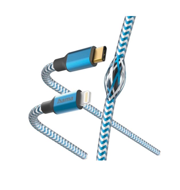 Hama USB 2.0, Male Lightning to Male USB C, 480Mbps, 1.5m