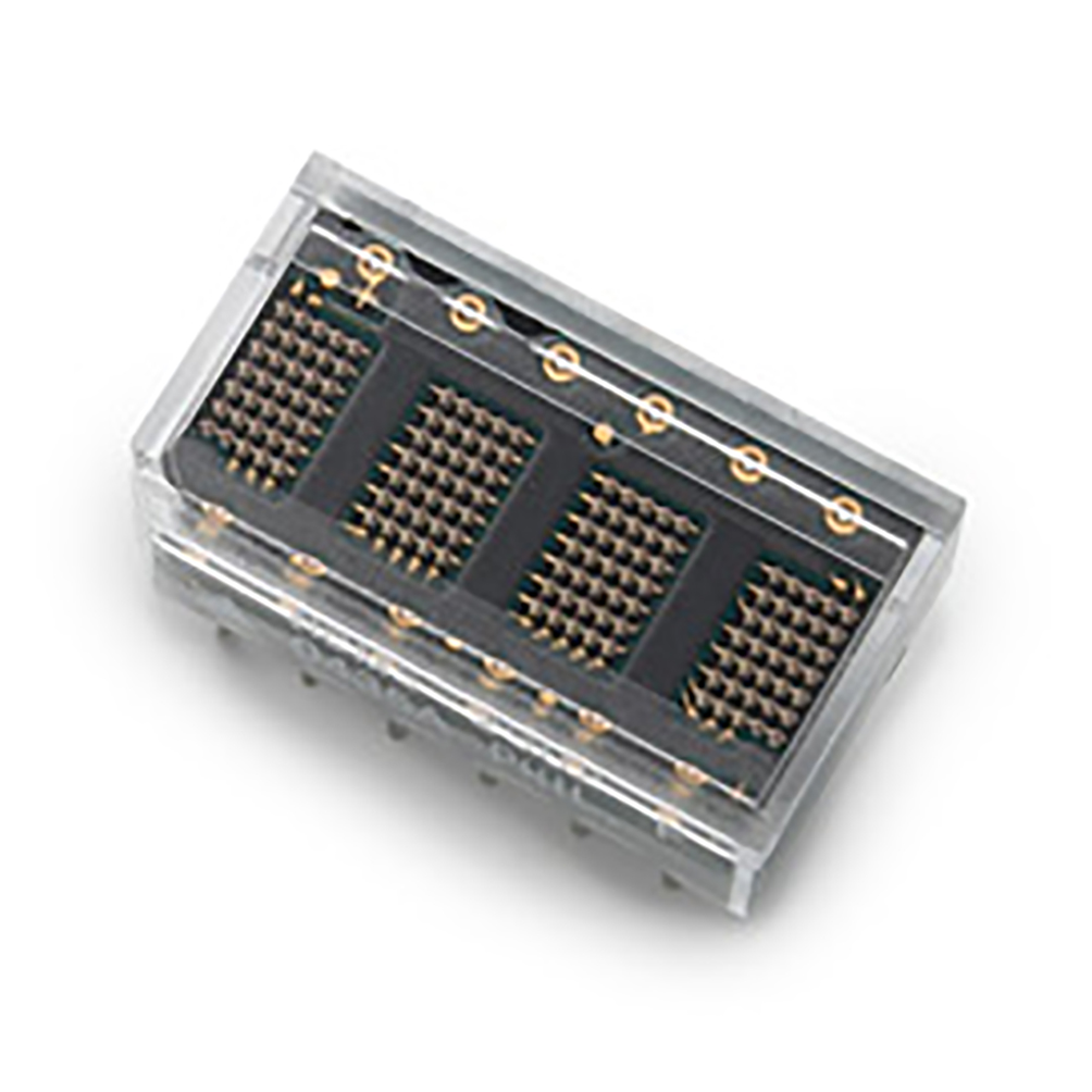 HCMS-2902 Broadcom 4 Digit Dot Matrix LED Display, 5 x 7 Dot Matrix Red 270 (Typ.) μcd 3.7mm