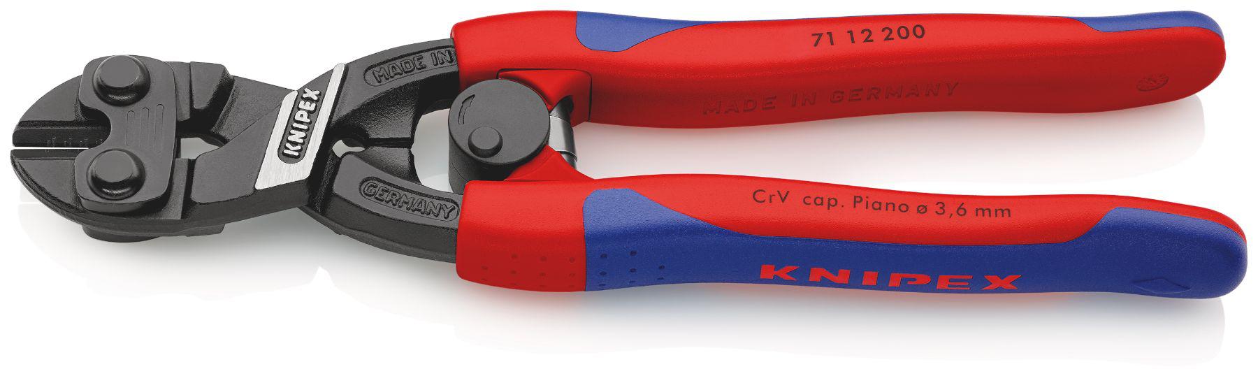 Knipex 71 12 200 200 mm Chrome Vandium Steel Compact bolt cutter