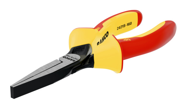 Bahco 2421S-180 Nose pliers, 180 mm Overall, Straight Tip, VDE/1000V, 57,5mm Jaw