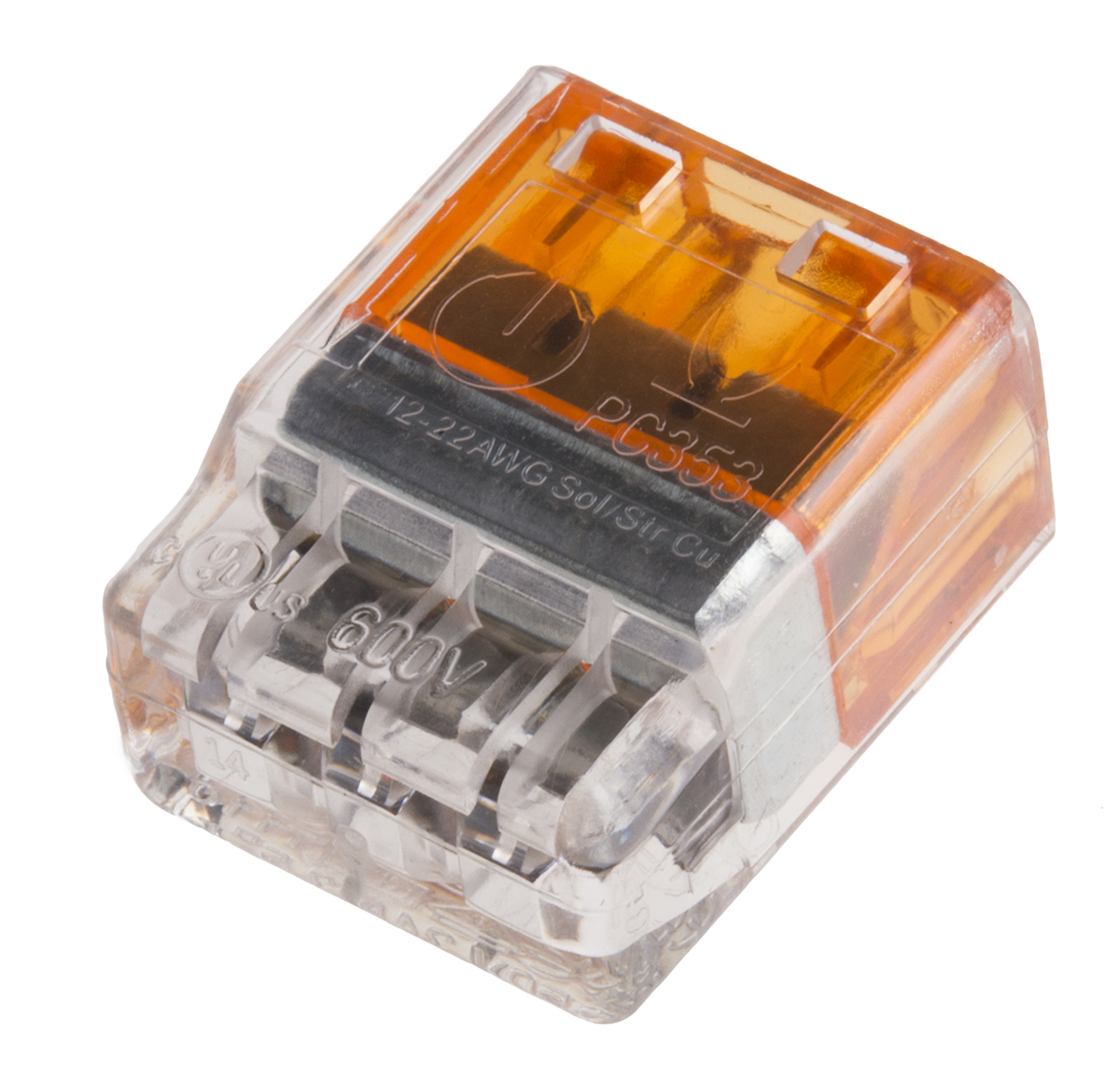 TE Connectivity Splice Connector, Orange 0.5 → 2.5 mm², 22 → 12 AWG