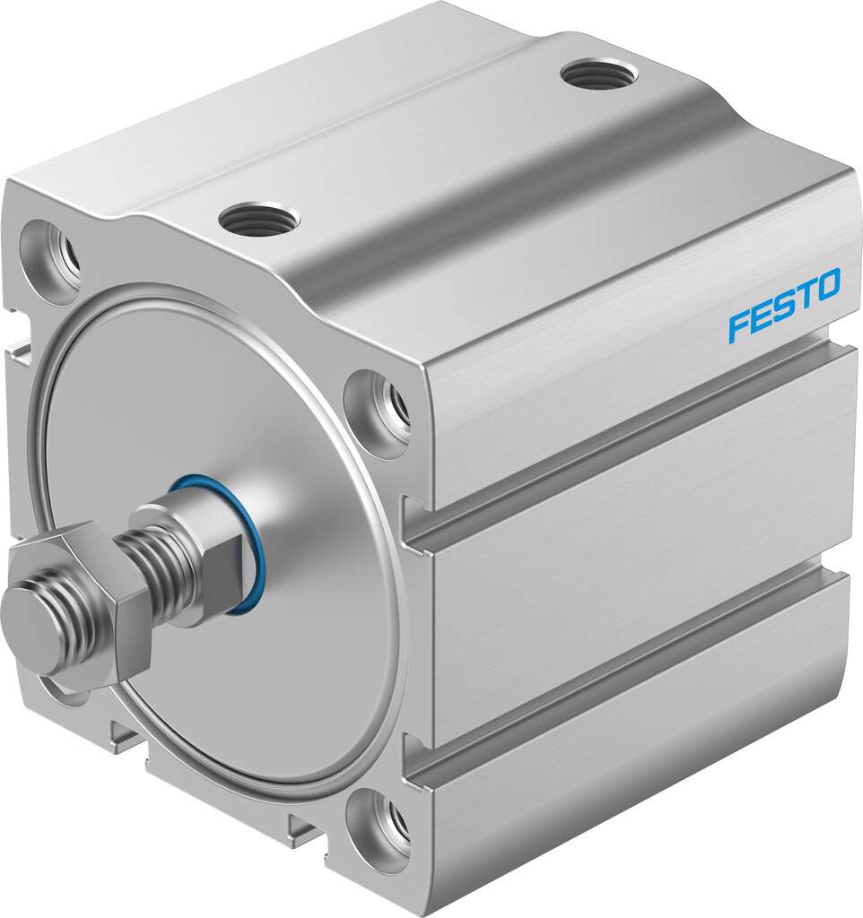 Festo Pneumatic Compact Cylinder - 8092125 63 mm Bore, 30 mm ADN-S-63-30-A-P-A Series, Double Acting Acting