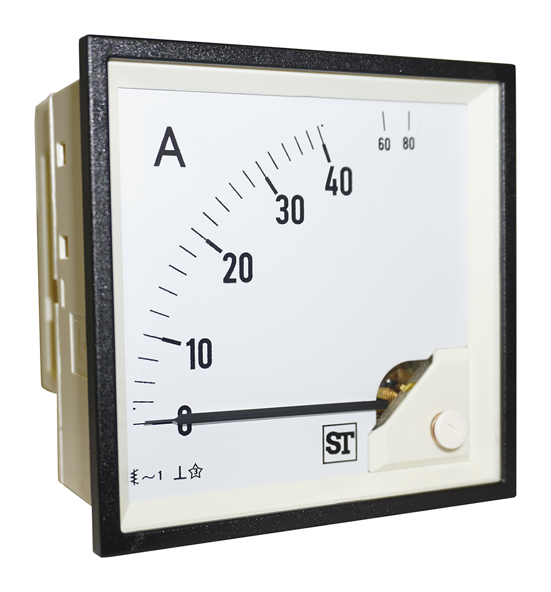 Sifam Tinsley Sigma Analogue Panel Ammeter 40A AC, 92mm x 92mm Moving Iron
