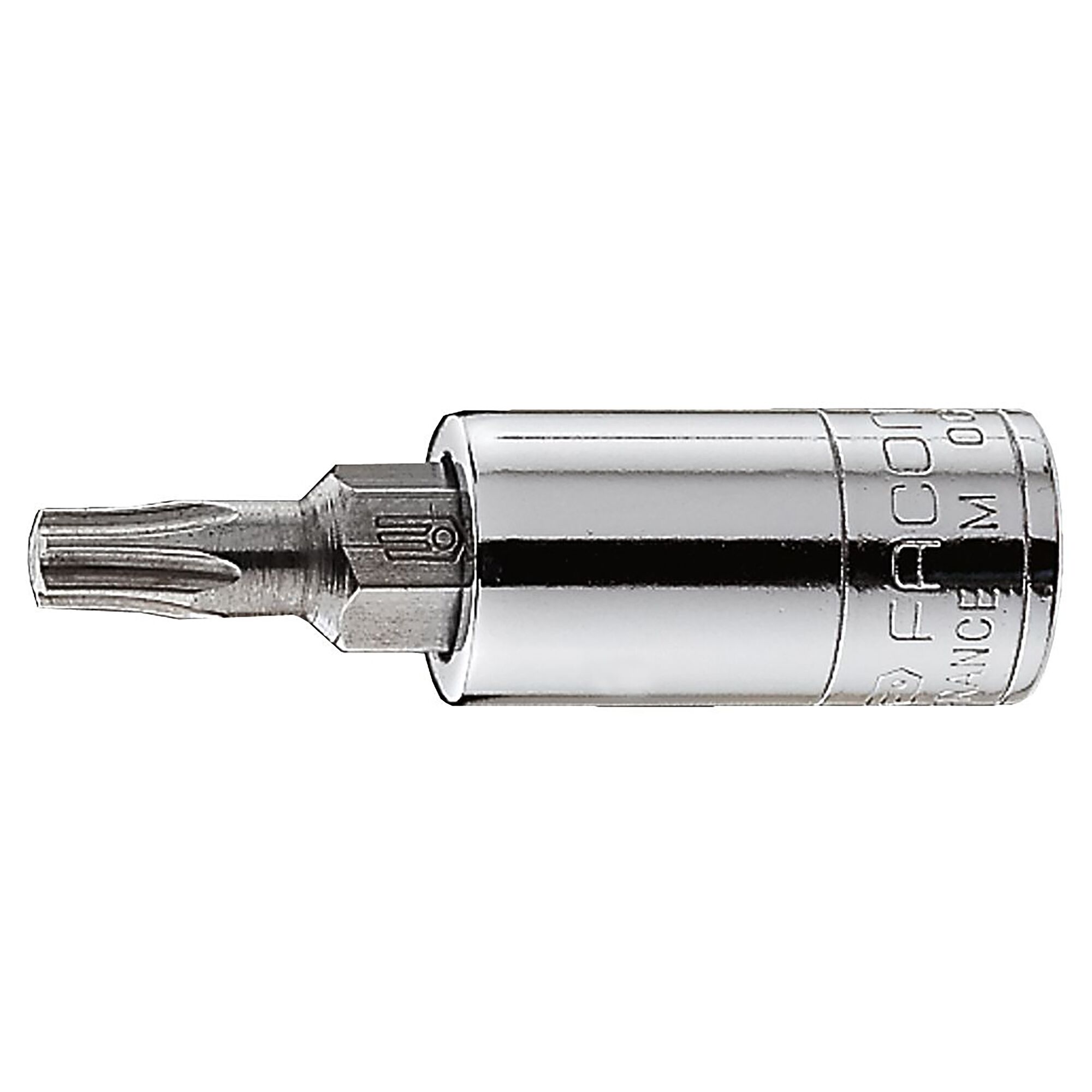 Facom 1/4 in Drive Bit Socket, Torx Bit, T20, 37 mm Overall Length