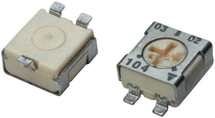 1kΩ, SMD Trimmer Potentiometer 0.25W Top Adjust Vishay, TS53
