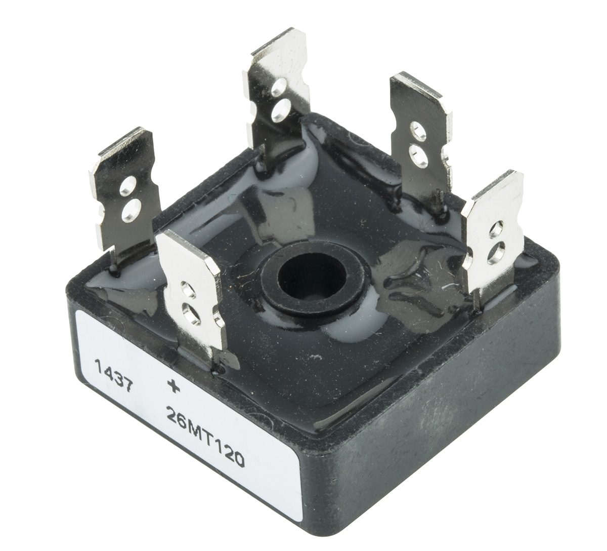 Vishay Bridge Rectifier, 25A, 1200V, 3-phase, 5-Pin