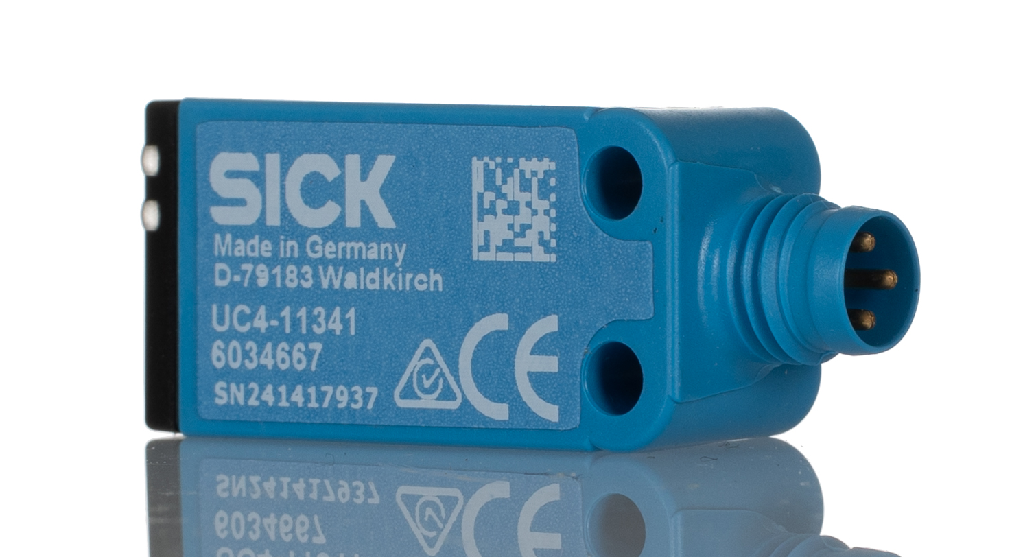 SICK Ultrasonic Block Proximity Sensor, 100 mm Detection, PNP NO, 15 → 30 V dc