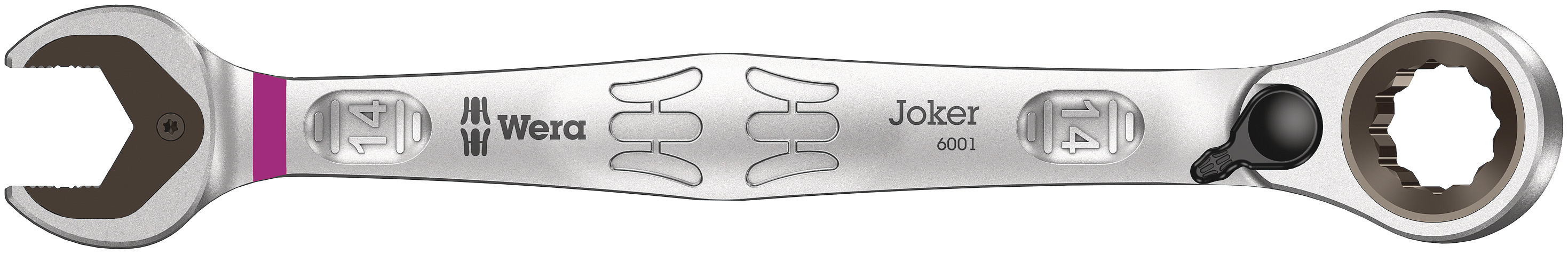 Wera Joker Series Combination Ratchet Spanner, 14mm, Metric, Double Ended, 187 mm Overall