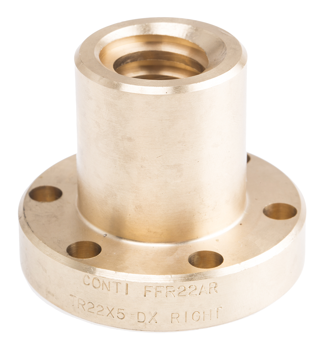RS PRO Flanged Round Nut For Lead Screw, For Shaft Dia. 22mm