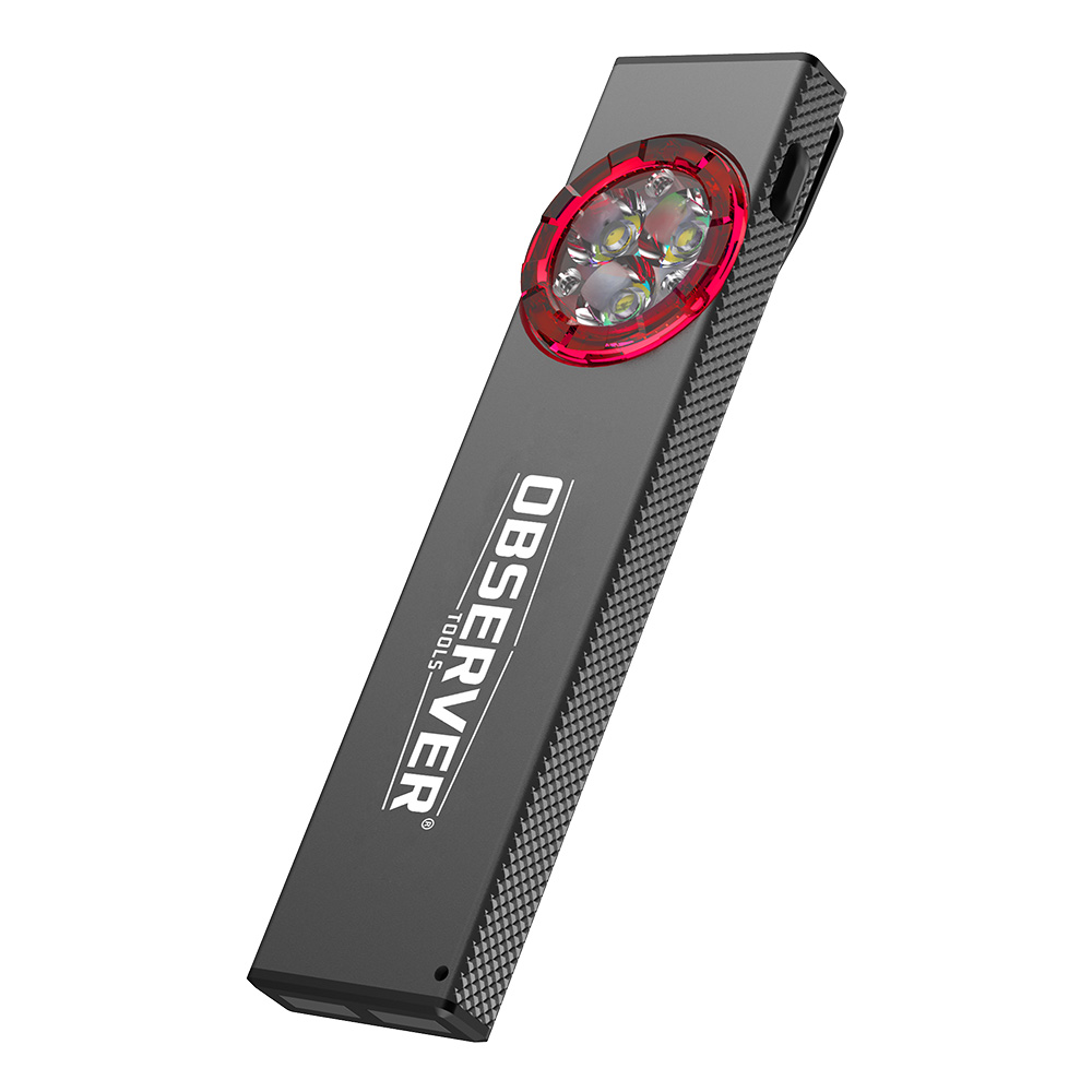 Observer Tools LED LED Worklight Grey/Red - Rechargeable 700 lm, 4.2 in