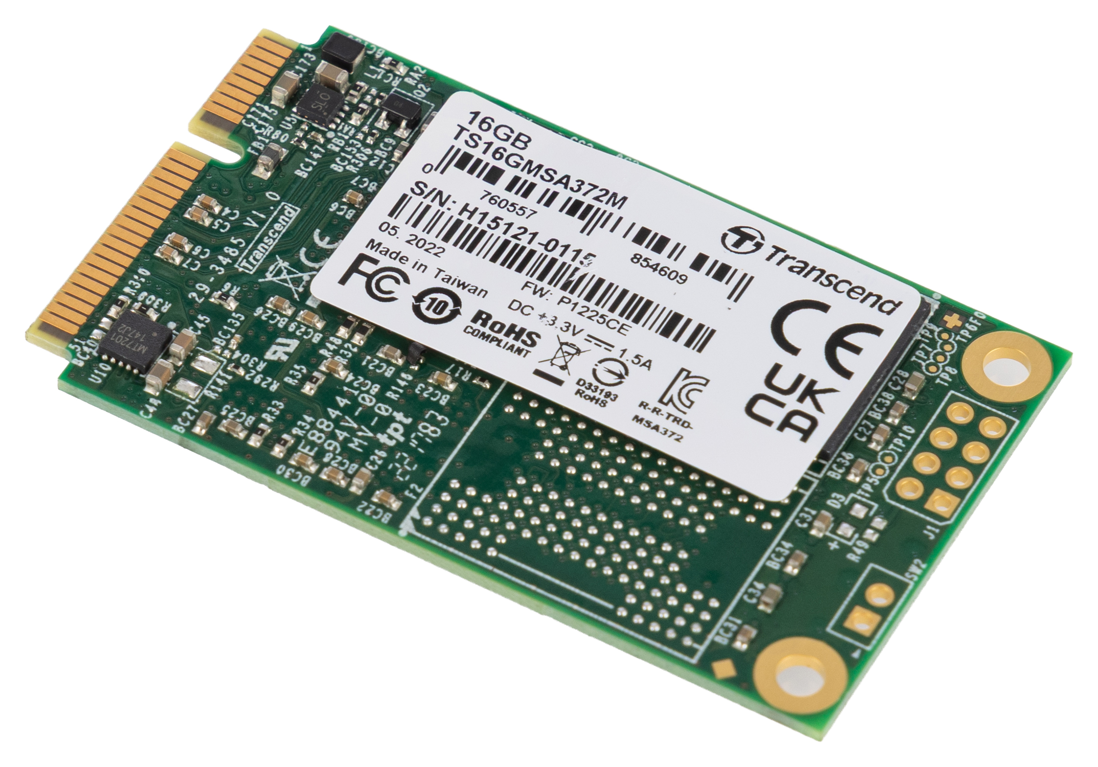 Transcend MSA372M mSATA 16 GB Internal SSD