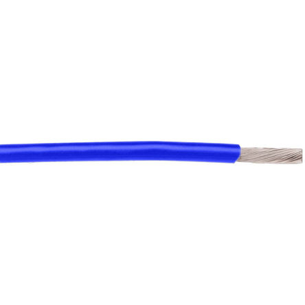 Alpha Wire Hook-up Wire TEFLON Series Blue 0.33 mm² Hook Up Wire, 22 AWG, 19/0.16 mm, 30m, PTFE Insulation, 5875 BL005