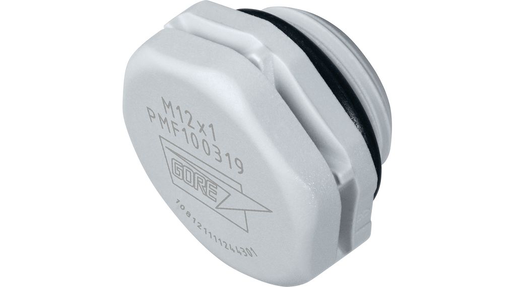 W.L. Gore PolyVent Standard Series M12x1 Screw-In, For Use With Enclosures and Cabinets