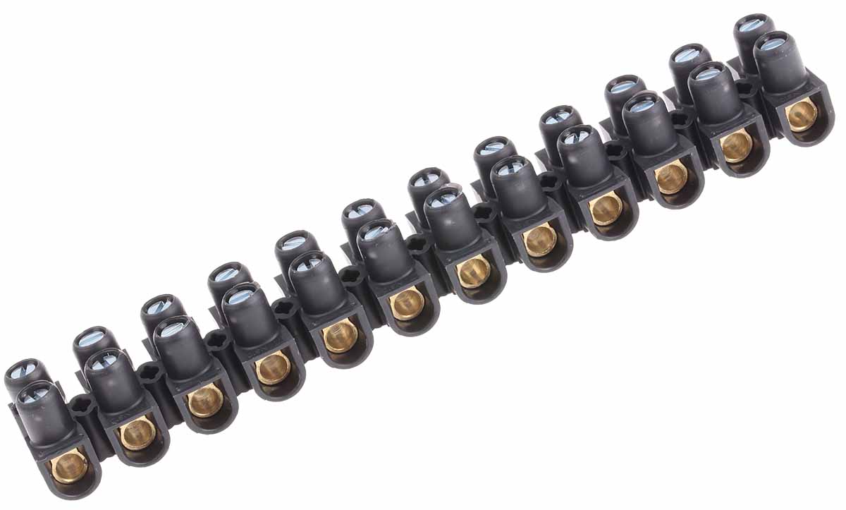 Legrand Terminal Strip, 57A, 10 mm² Wire, Screw Termination