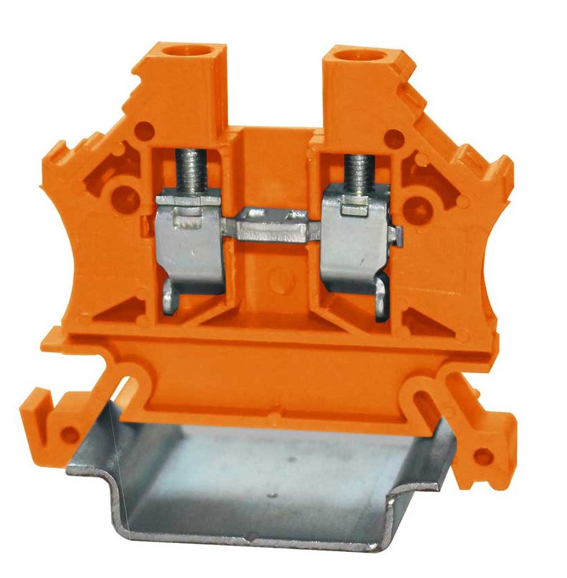 RS PRO Orange, Single-Level, Cage Clamp Termination