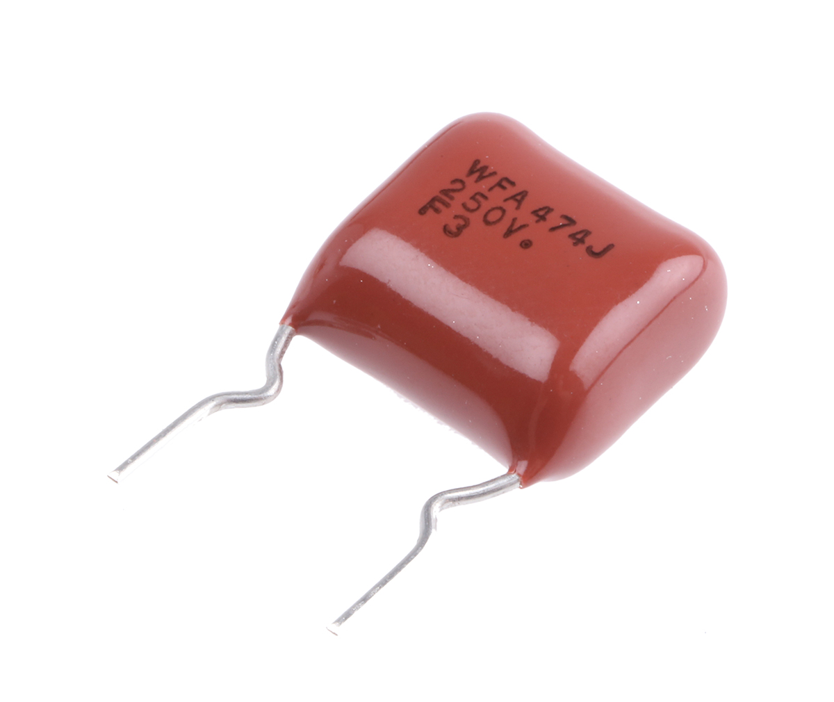 Panasonic ECWF(A) Polypropylene Film Capacitor, 250V dc, ±5%, 470nF, Through Hole