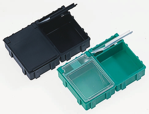 Licefa Yellow ABS Compartment Box, 21mm x 42mm x 29mm