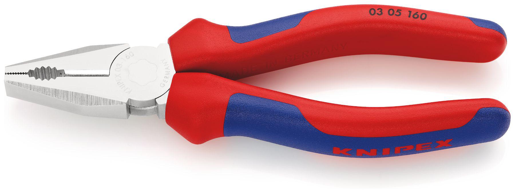 Knipex Combination Pliers, 170 mm Overall, Straight Tip