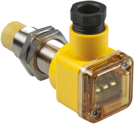 Turck Inductive Threaded Barrel Proximity Sensor, M18, 12 mm Detection, NPN NO, 10 → 30 V dc
