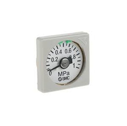 SMC NPT 1/8 Analogue Pressure Gauge 1mPa Panel 30mm Outside Diameter