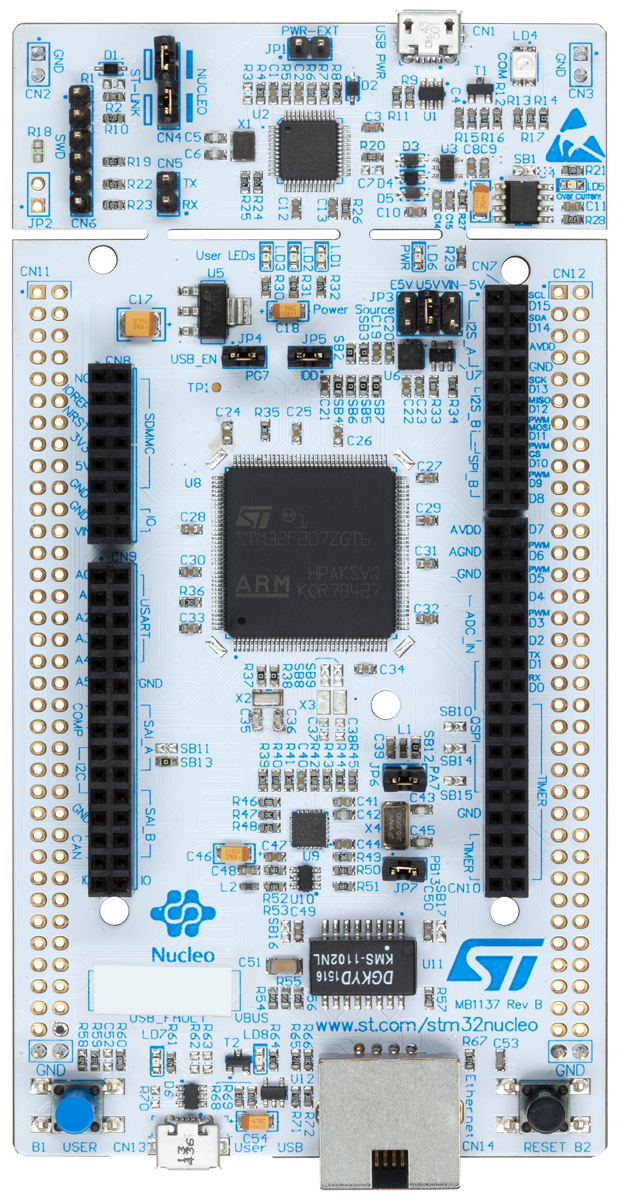 STMicroelectronics STM32 Nucleo-144 MCU Development Board NUCLEO-F207ZG