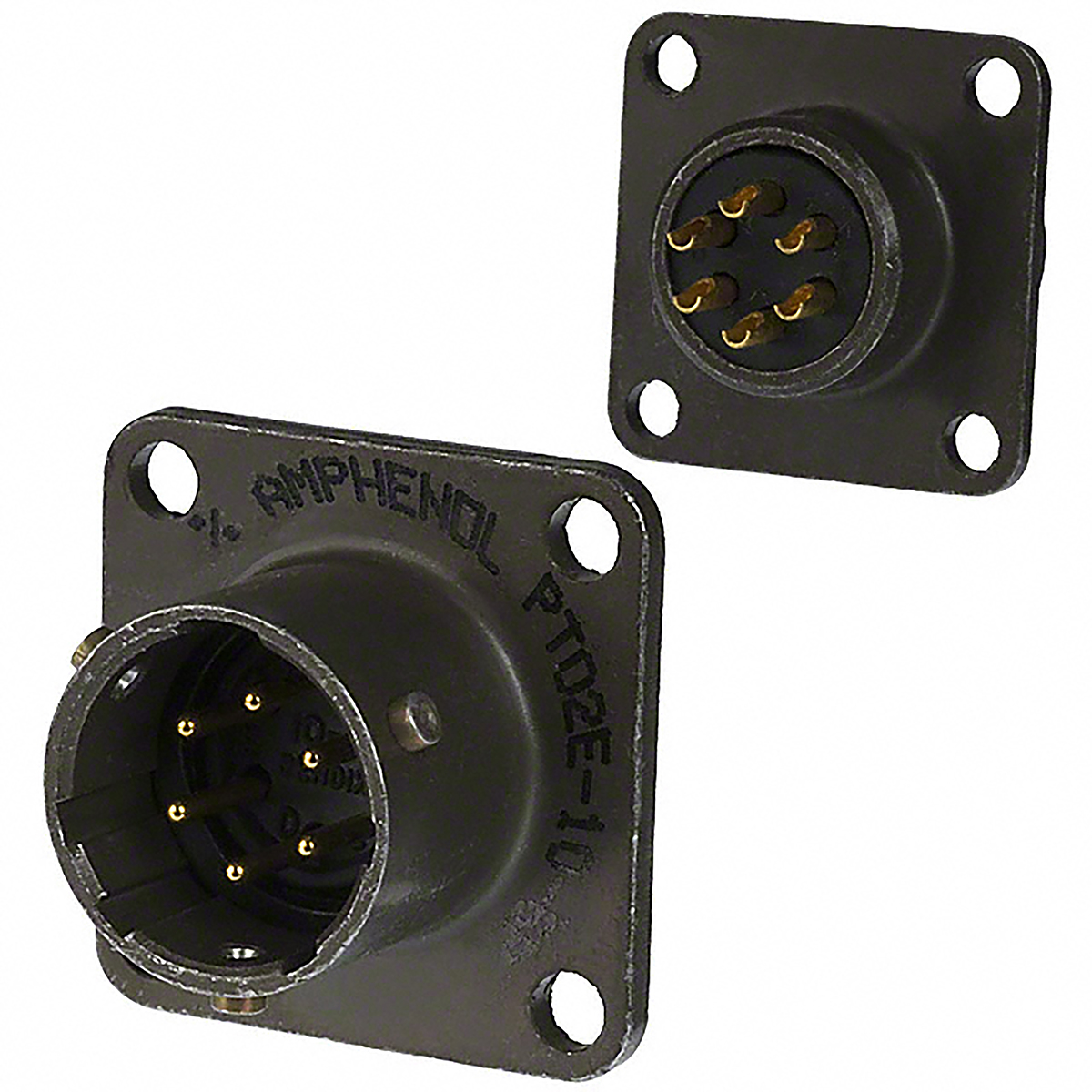 Amphenol Socapex, PT, Copper Alloy 8 Way Cable Mount MIL Spec Circular Connector PlugGreen, Pin Contacts,Shell Size 16,