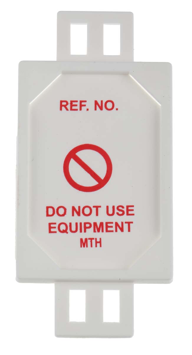 Brady Red on White Safety Prohibition Tag, English Language, 1 per Pack