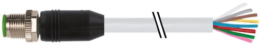 Murrelektronik Limited Male 8 way M12 to Free Cable End Sensor Actuator Cable, 5 m