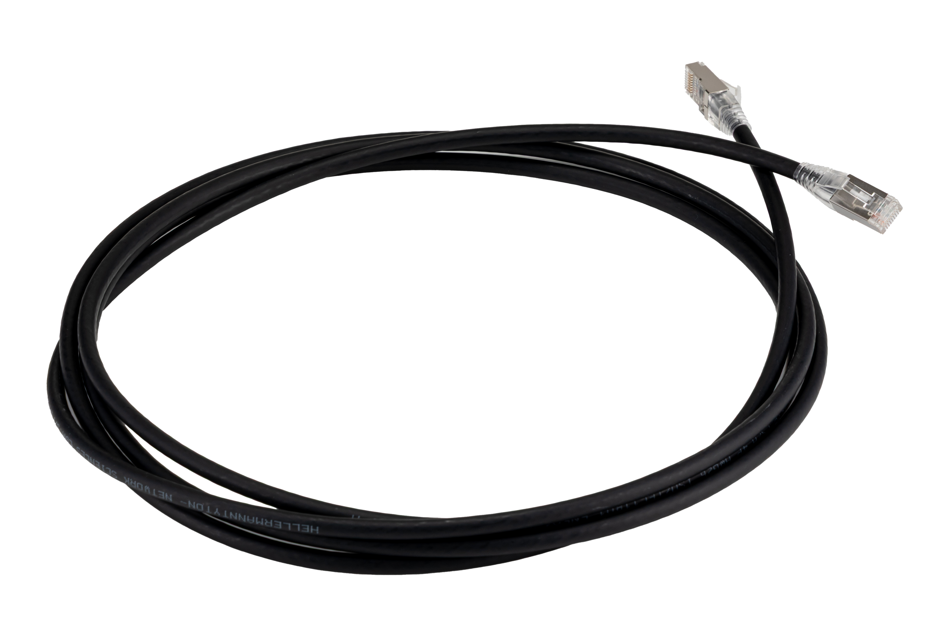 HellermannTyton Connectivity, 3m Cat6a, Black RJ45 to RJ45, S/FTP, Terminated