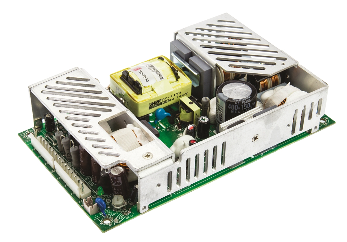 MEAN WELL Switching Power Supply, MPQ-200F, 5 V dc, ±15 V dc, ±24 V dc, 2A, 140W, Quad Output, 127 → 370 V dc,