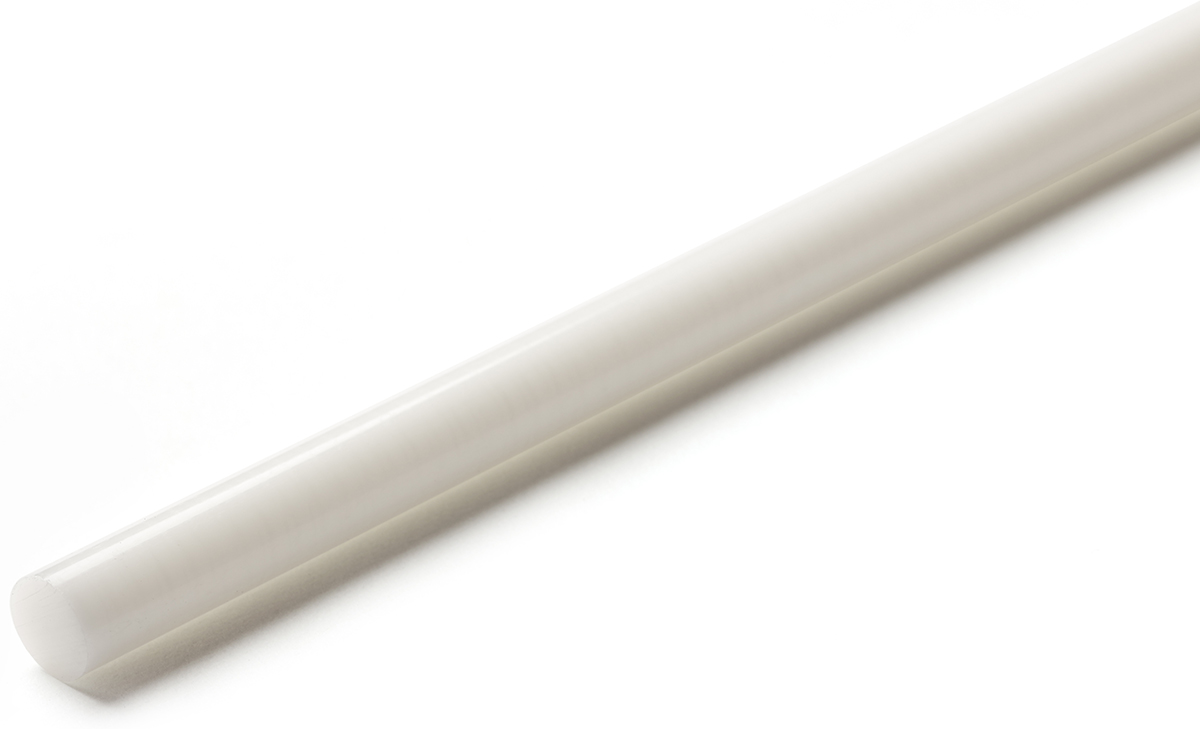 RS PRO White Acetal Rod, 1m x 56mm Diameter