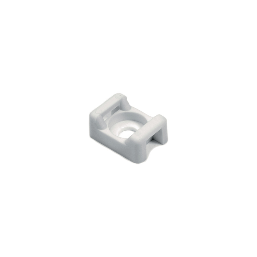 HellermannTyton Self Adhesive White Cable Tie Mount 9.4 mm x 14.7mm, 5mm Max. Cable Tie Width