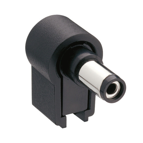 Lumberg, NES/J Right Angled DC Plug Rated At 500mA, 12 VDC, Cable Mount, length 20mm, Nickel Plated