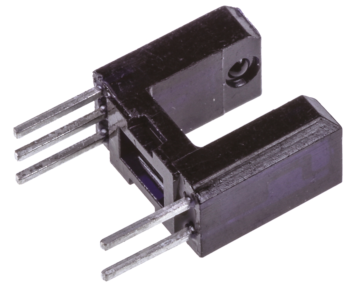 OPB625 Optek, Through Hole Slotted Optical Switch, Buffer, Open-Collector with 10K Pull-Up Resistor Output