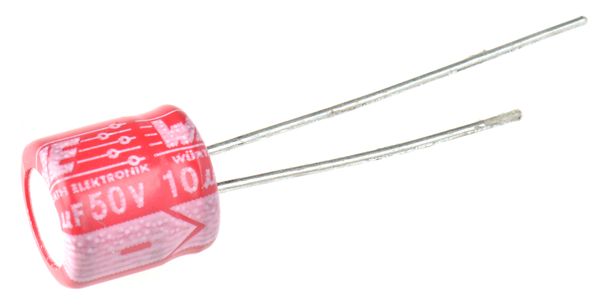 Wurth Elektronik 10μF Through Hole Polymer Capacitor, 50V dc