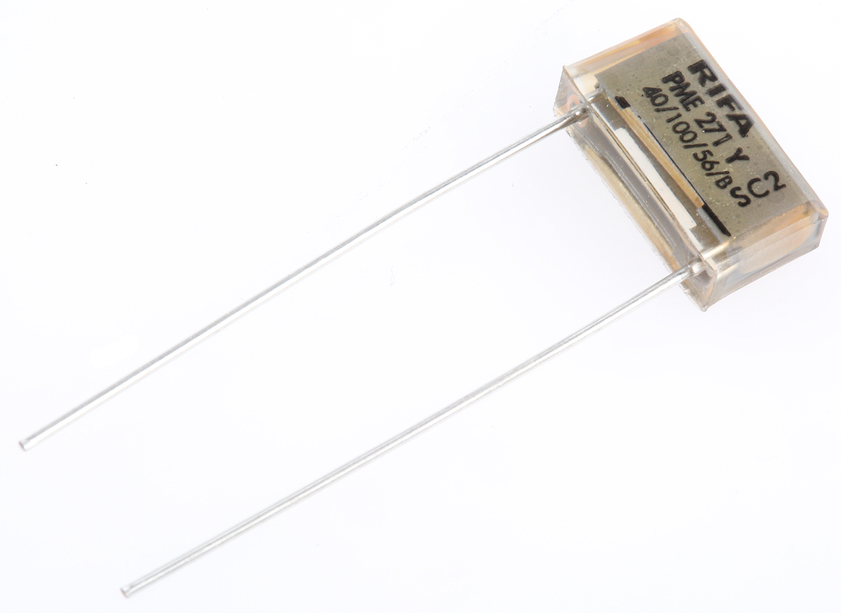 KEMET PME271 Paper Capacitor, 250V ac, ±20%, 2.2nF, Through Hole
