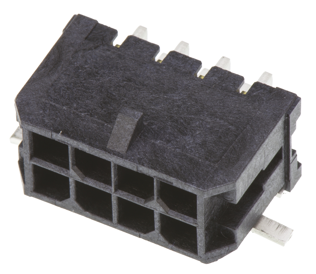 Molex Micro-Fit 3.0 Series Right Angle Surface PCB Header, 8 Contact(s), 3 mm Pitch, 2 Row, Shrouded
