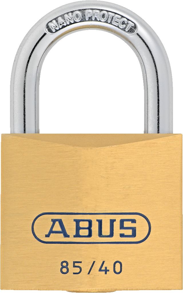 ABUS Padlock Brass Padlock, 6.35mm Shackle, 1625.6mm Body