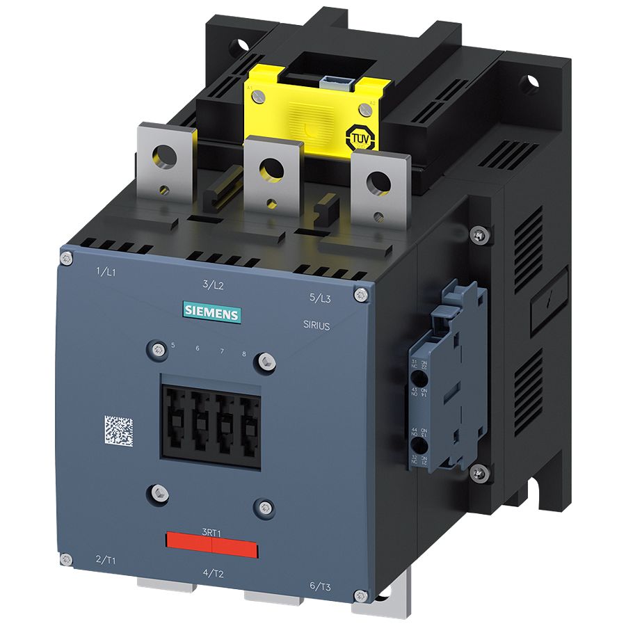 Siemens SIRIUS 3RT1 Contactor, 200 → 277 V Coil, 3-Pole, 400 A, 200 kW, 2 NO + 2 NC, 1 kV