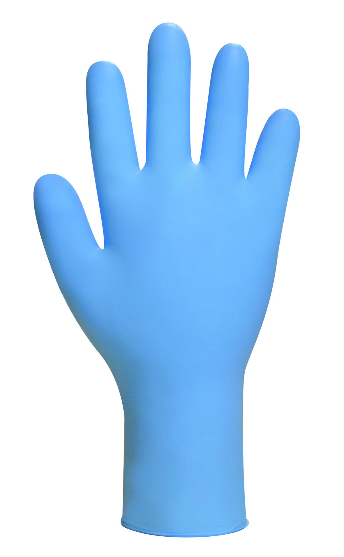 Polyco Healthline Blue Powder-Free Nitrile Disposable Gloves, 100 per Pack