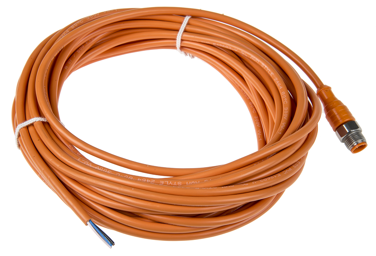 Lumberg Automation Male 4 way M12 to Female Free End Sensor Actuator Cable, 10 m