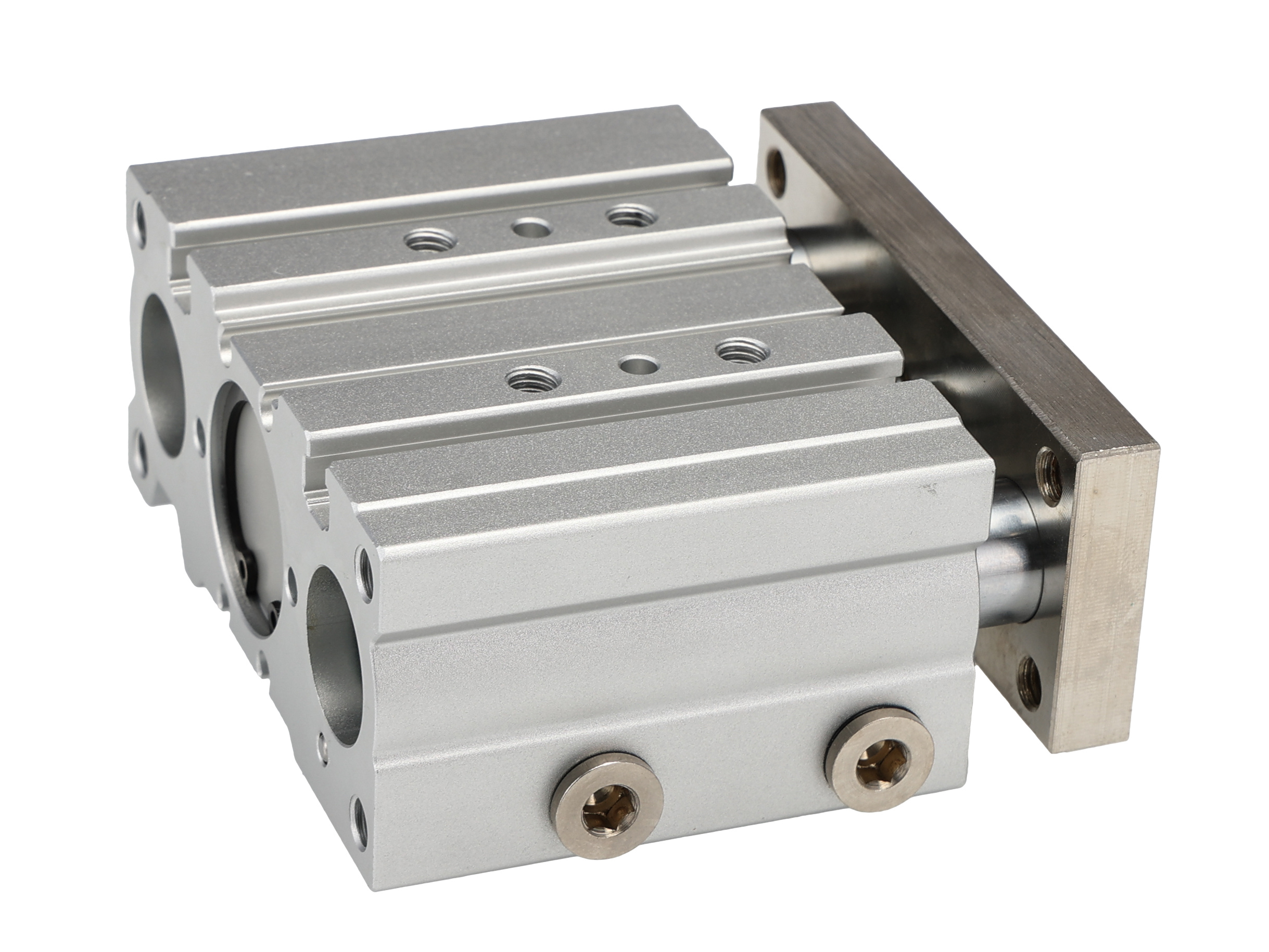 RS PRO Pneumatic Guided Cylinder - 25mm Bore, 30mm Stroke, Double Acting