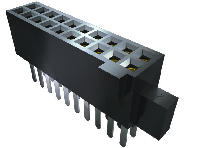 Samtec SFM Series Straight Through Hole Mount PCB Socket, 70-Contact, 2-Row, 1.27mm Pitch, Solder Termination